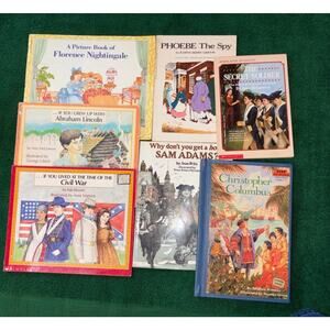 Lot of 7 American History Books for Primary Students.